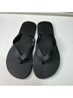 Mossimo Supply Co. Men's Black Flip Flops Size 11-12 Casual